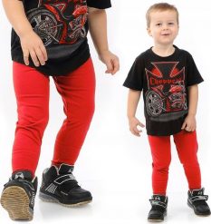 Getry chłopięce Długie legginsy Spodnie Czerwone 146. Czerwone spodnie sportowe dla chłopców LAEMI, bez wzorów, sportowe, długie. Za 24.99 zł.