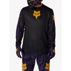 Bluza rowerowa męska Fox Ranger LS Jersey Img Print. Czarne bluzy męskie FOX, z jersey, bez zapięcia, rowerowe. Za 247.49 zł.