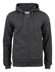 Clique Premium OC Hoody Full Zip – Bluza z kapturem z bawełny organicznej. Szare bluzy męskie CLIQUE, xl, bez wzorów, z bawełny, z kapturem. Za 290.94 zł.