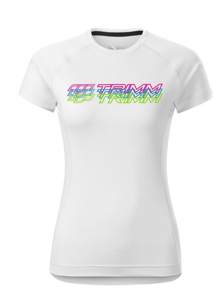 Koszulka Trimm DESTINY LADY. Czerwone koszulki sportowe damskie TRIMM, xl, bez wzorów, z elastanu, bez kołnierzyka, bez ramiączek. Za 80.00 zł.