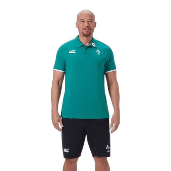 Polo Irlande AM 2025. Białe koszulki polo męskie CANTERBURY, m, bez wzorów, z bawełny, bez ramiączek. Za 274.00 zł.