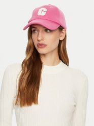 Guess Czapka z daszkiem AW5258 COT01 Różowy. Czerwone rękawiczki damskie Guess, z aplikacjami, z bawełny. Za 109.99 zł.