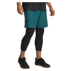 Spodenki krótkie męskie Under Armour Tech Woven Wordmark Short. Niebieskie buty sportowe męskie Under Armour, bez zapięcia, na fitness i siłownię. Za 99.99 zł.