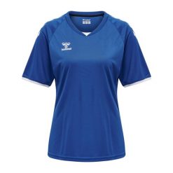 Koszulka damska Hummel hmlhmlCORE volley. Niebieskie koszulki sportowe damskie Hummel, xl, bez wzorów, bez kołnierzyka, bez ramiączek, na fitness i siłownię. Za 136.50 zł.