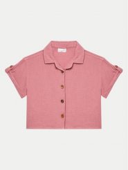 Coccodrillo Koszula WC4140202GPJ Różowy Regular Fit. Czerwone t-shirty i topy dla dziewczynek COCCODRILLO, bez wzorów, z bawełny, bez ramiączek. Za 49.90 zł.
