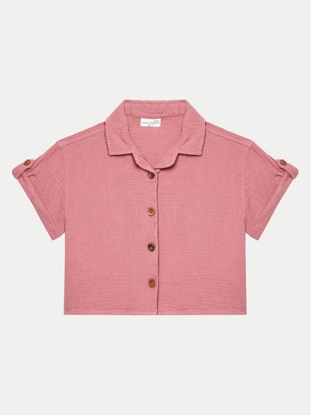Coccodrillo Koszula WC4140202GPJ Różowy Regular Fit. Czerwone bluzki dla dziewczynek COCCODRILLO, bez wzorów, z bawełny, bez ramiączek. Za 49.90 zł.
