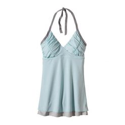 Koszulka bez rękawów damska Patagonia Layered Mesh Halter Top PLRB. Niebieskie koszulki sportowe damskie Patagonia, l, bez wzorów, z meshu, bez kołnierzyka, bez ramiączek. Za 164.14 zł.