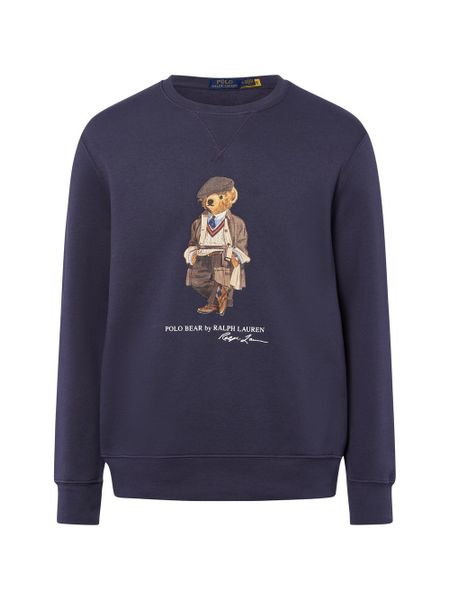 Polo Ralph Lauren Bluza męska Mężczyźni Bawełna niebieski nadruk, S. Niebieskie bluzy męskie Polo Ralph Lauren, m, bez wzorów, z bawełny, bez kaptura. Za 949.95 zł.