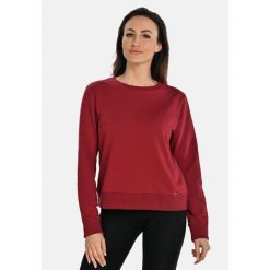 Bawełniana bluza damska z okrągłym dekoltem Teyli Ellis. Brązowe bluzy sportowe damskie Teyli, l, bez wzorów, z bawełny, bez kaptura, na fitness i siłownię. Za 229.99 zł.