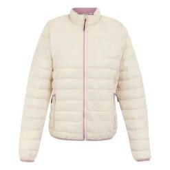 Damska kurtka puchowa Regatta Hillpack II. Brązowe kurtki damskie Regatta, bez wzorów, z puchu, bez kaptura. Za 242.70 zł.