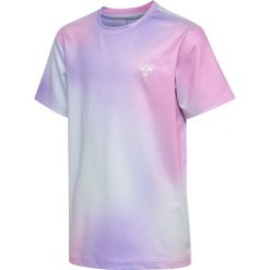 Koszulka dla dziewczynki Hummel Gradient. Czerwone t-shirty i topy dla dziewczynek Hummel, bez wzorów, ze skóry, bez ramiączek. Za 170.50 zł.