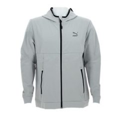 Bluza męska sportowa Puma CLSX+ FZ. Czarne bluzy sportowe męskie Puma, bez zapięcia, na fitness i siłownię. W wyprzedaży za 169.00 zł.