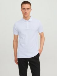 Jack & Jones Polo Paulos 12136668 Biały Slim Fit. Białe koszulki polo męskie Jack & Jones, m, bez wzorów, bez ramiączek. Za 149.99 zł.