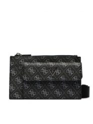 Guess Torebka HMMILO P6391 Czarny. Czarne saszetki męskie Guess, z materiału. Za 284.99 zł.