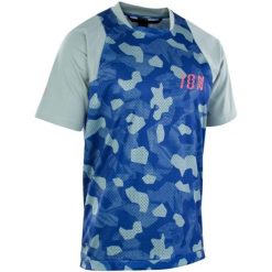 Koszulka rowerowa męska ION Scrub tidal green. Zielone buty sportowe męskie ION, bez zapięcia, rowerowe. Za 179.99 zł.