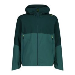 Kurtka męska turystyczna CMP 35Z6187. Zielone kurtki męskie CMP, m, bez wzorów, sportowe, bez kaptura. W wyprzedaży za 337.00 zł.