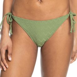 Dół od stroju kąpielowego ROXY Current Coolness. Zielone bikini damskie Roxy, xs, bez wzorów. Za 79.99 zł.