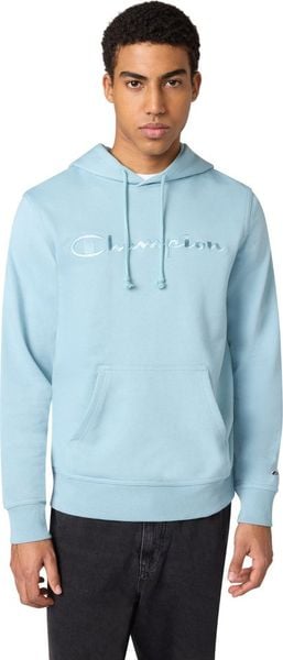 Champion Bluza męska Champion Hooded Sweatshirt błękitna 220782 BS221 XL. Niebieskie bluzy męskie Champion, m, bez wzorów, bez kaptura. Za 211.66 zł.