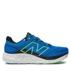 Buty do biegania New Balance. Niebieskie buty sportowe męskie New Balance, bez zapięcia, do biegania. Za 319.99 zł.