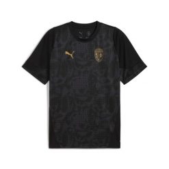 Koszulka Puma RCL. Czarne koszulki sportowe męskie Puma, bez wzorów, bez kołnierzyka, bez ramiączek, do piłki nożnej. Za 265.50 zł.