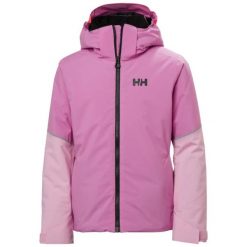 Dziecięca kurtka narciarska Helly Hansen Jewel. Niebieskie kurtki i płaszcze dla dziewczynek Helly Hansen, bez wzorów, z dzianiny, bez kaptura. Za 766.50 zł.