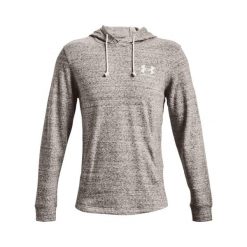 Bluza z kapturem Under Armour Rival Terry LC. Szare bluzy męskie Under Armour, bez wzorów, z kapturem, na fitness i siłownię. Za 294.50 zł.