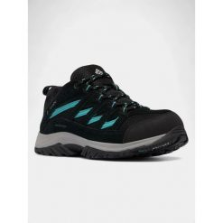 Wodoodporne buty turystyczne damskie Columbia Crestwood WP. Czarne obuwie sportowe damskie Columbia, bez wzorów, trekkingowe. Za 399.00 zł.