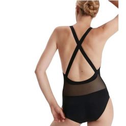 Damski Jednoczęściowy Kostium Kąpielowy Power Eco Endurance+ Cross Back. Czarne kostiumy jednoczęściowe damskie Speedo, bez wzorów, z materiału, do pływania. Za 279.99 zł.