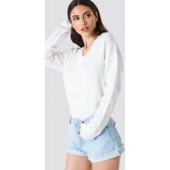 Schanna x NA-KD Szorty jeansowe basic - Blue. Niebieskie szorty damskie Schanna x NA-KD, z denimu. Za 141.95 zł.