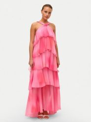 Vero Moda Sukienka wieczorowa Felicia 10295237 Różowy Slim Fit. Czerwone sukienki damskie Vero Moda, m, bez wzorów, z syntetyku, wizytowe, bez kołnierzyka, bez ramiączek. Za 319.99 zł.