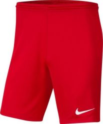 Nike Spodenki męskie Park III czerwone r. XL (BV6855 657). Czerwone krótkie spodenki sportowe męskie Nike, m, bez wzorów. Za 57.32 zł.