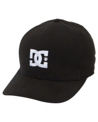 Czapka DC Shoes Cap Star Stretch Fit Hat, Dla obu płci. Czarne czapki i kapelusze męskie DC Shoes, bez wzorów, z bawełny, retro. Za 129.99 zł.