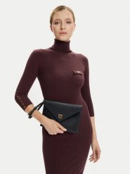PINKO Torebka Flat Purse Handle AI 25-26 PCPL104820 A0F1 Czarny. Czarne kopertówki damskie Pinko, bez wzorów, ze skóry, bez dodatków. Za 509.99 zł.