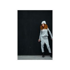 SPODNIE SOFT. Szare spodnie materiałowe damskie Agi jensen design, z tkaniny. Za 450.00 zł.