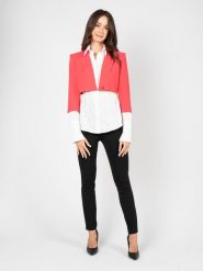 Patrizia Pepe Żakiet | DS1421/AB73 | Kobieta | Różowy. Czerwone żakiety damskie Patrizia Pepe, bez wzorów, z elastanu, eleganckie. W wyprzedaży za 499.00 zł.