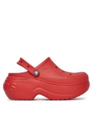 Crocs Klapki BELLA CLOG 210062-8C1 Czerwony. Czerwone klapki damskie Crocs, bez wzorów, z tworzywa sztucznego, bez obcasa. Za 195.99 zł.