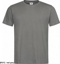 Stedman SST2020 - T-shirt męski - real grey XS. Szare t-shirty męskie Stedman, m, bez wzorów, bez kołnierzyka. Za 137.79 zł.