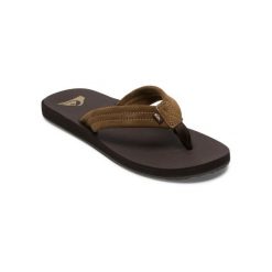 Sandały dla Mężczyzn CARVER SUEDE CORE Brązowy. Brązowe sandały męskie Quiksilver, z kauczuku, bez zapięcia. Za 139.99 zł.