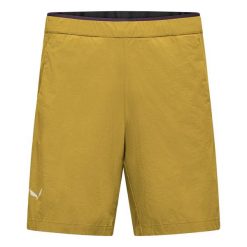 Spodenki turystyczne Salewa Pedroc Light. Zielone krótkie spodenki sportowe męskie Salewa, m, bez wzorów, z softshellu, trekkingowe. Za 307.50 zł.