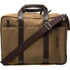 Torba "Punch Casual 67" w kolorze brązowym na laptop - 40 x 30 x 13 cm. Brązowe torby na laptopa męskie marki BREE, w paski, z bawełny. W wyprzedaży za 432.95 zł.