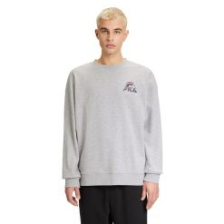 Bluza męska FILA Lahti Crew. Szare bluzy męskie Fila, m, bez wzorów, bez kaptura. Za 159.99 zł.