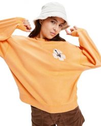 Bluza z okrągłym dekoltem dla Kobiety LINEUP Pomarańczowy. Brązowe bluzy damskie Roxy, m, bez wzorów, z bawełny, bez kaptura. Za 259.99 zł.