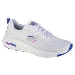 Buty do chodzenia damskie Skechers Arch Fit. Białe obuwie sportowe damskie Skechers, bez wzorów, trekkingowe, Skechers Sport. Za 359.99 zł.