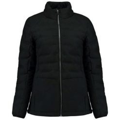 Kurtka zimowa Kjelvik Sitaa dla kobiet - Stylowa i wodoodporna. Czarne bluzy sportowe damskie ZUMBA WEAR, na zimę, bez wzorów, bez kaptura, na jogę i pilates. Za 238.99 zł.