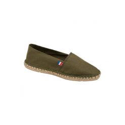 Espadryle Kariban Made in France. Zielone sandały damskie KARIBAN, bez wzorów, bez obcasa, bez zapięcia. Za 136.00 zł.
