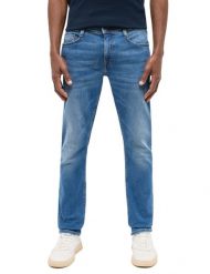 Męskie Spodnie Jeansowe Mustang Style Oregon Slim Denim Blue 1016315 5000 583. Niebieskie spodnie materiałowe męskie Mustang, l, bez wzorów, z denimu. Za 219.99 zł.