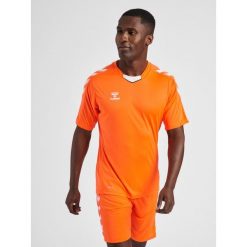 Koszulka piłkarska z krótkim rękawem męska Hummel Core XK Poly Jersey S/S. Brązowe koszulki sportowe męskie Hummel, m, bez wzorów, z jersey, bez kołnierzyka, bez ramiączek, do piłki nożnej. Za 128.00 zł.