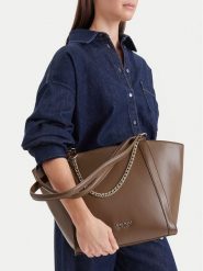 Nine West Torebka CEO-ADDISON-LH22281 Brązowy. Brązowe torebki do ręki damskie Nine West, bez wzorów, bez dodatków. Za 229.99 zł.