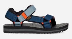 TEVA Sandały męskie M'S Universal Trail blue opal multi 40.5. Niebieskie sandały męskie Teva, z tworzywa sztucznego, bez zapięcia. Za 467.90 zł.