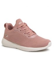 Skechers Sneakersy BOBS SPORT Tough Talk 32504/BLSH Różowy. Czerwone obuwie sportowe damskie Skechers, bez wzorów, z materiału. Za 169.99 zł.
